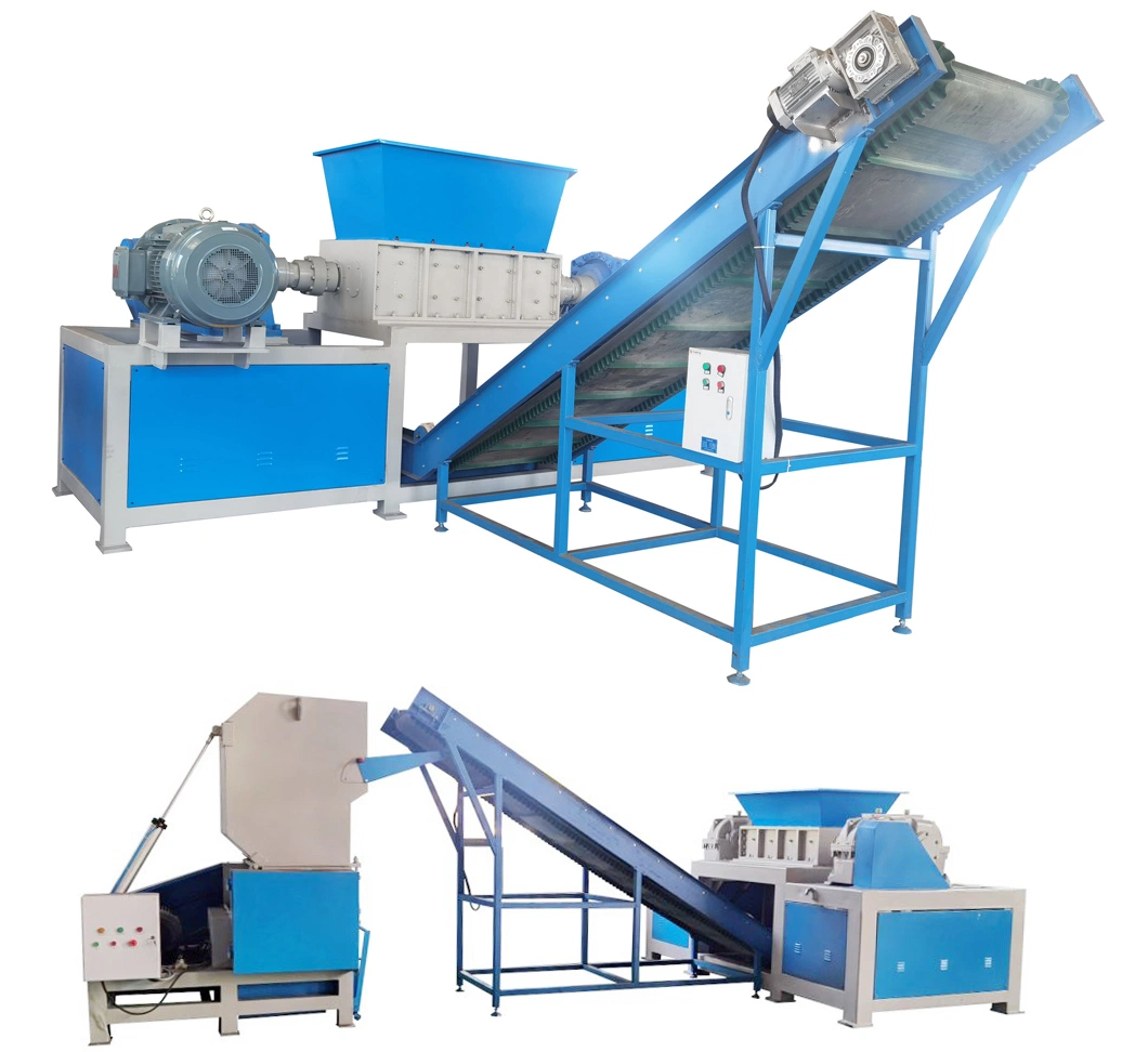 Free Blades Knives!!!Large Capacity Double Shaft Multipurpose Laboratory/Hospital/Medical/Pharma Waste Plastic Syringe/Pipe Recycling Grinder Crushing Machine