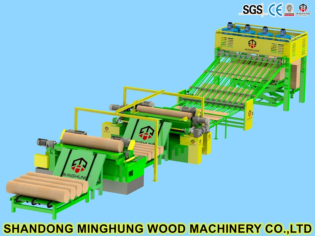 Spindleless Rotary Log Wood Veneer Peeling Machine for Plywood Veneer Making Machine